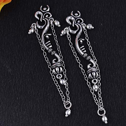 Brass Traditional Earrings for Multicolou